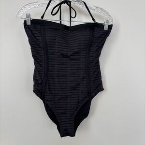 Bond-Eye Australia Black One Piece Swimsuit Size 14